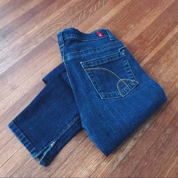 Vintage Y2K Skinny Zippered-Ankle Denim - Picture 1 of 7